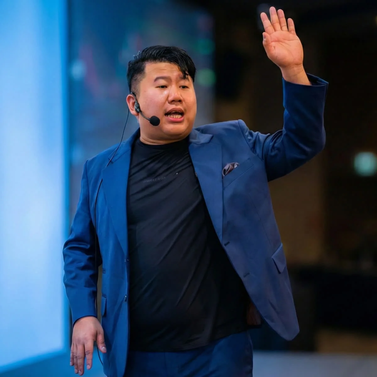 JS TradVentures 创办人 Jason 在台上演讲